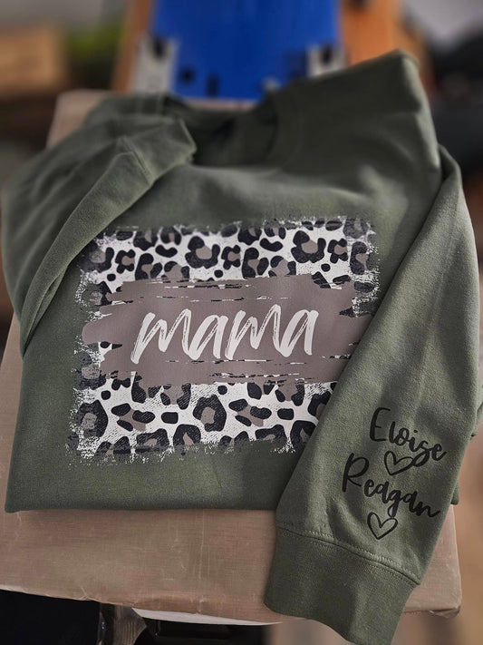 Brushed Leopard Custom Crew