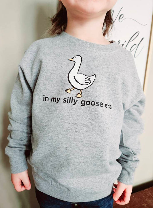 in my silly goose era- kids crewneck