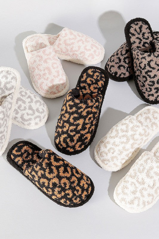 Luxury Soft Leopard Pattern Slipper