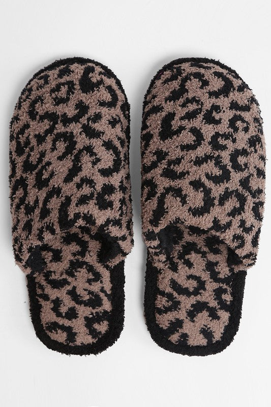 Luxury Soft Leopard Pattern Slipper