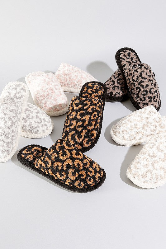 Luxury Soft Leopard Pattern Slipper