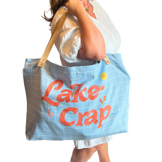 Lake Crap Extra Large Tote Bag