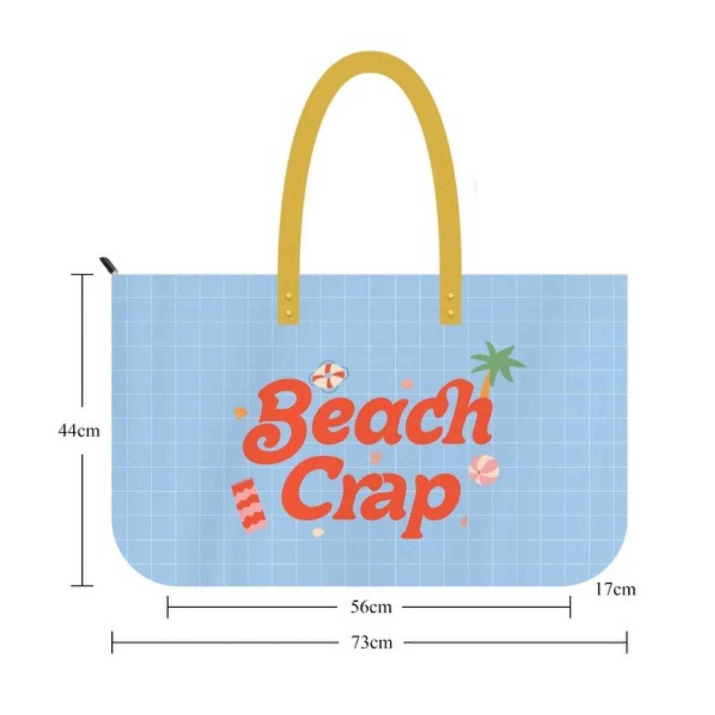 Beach Crap Extra Large Tote Bag