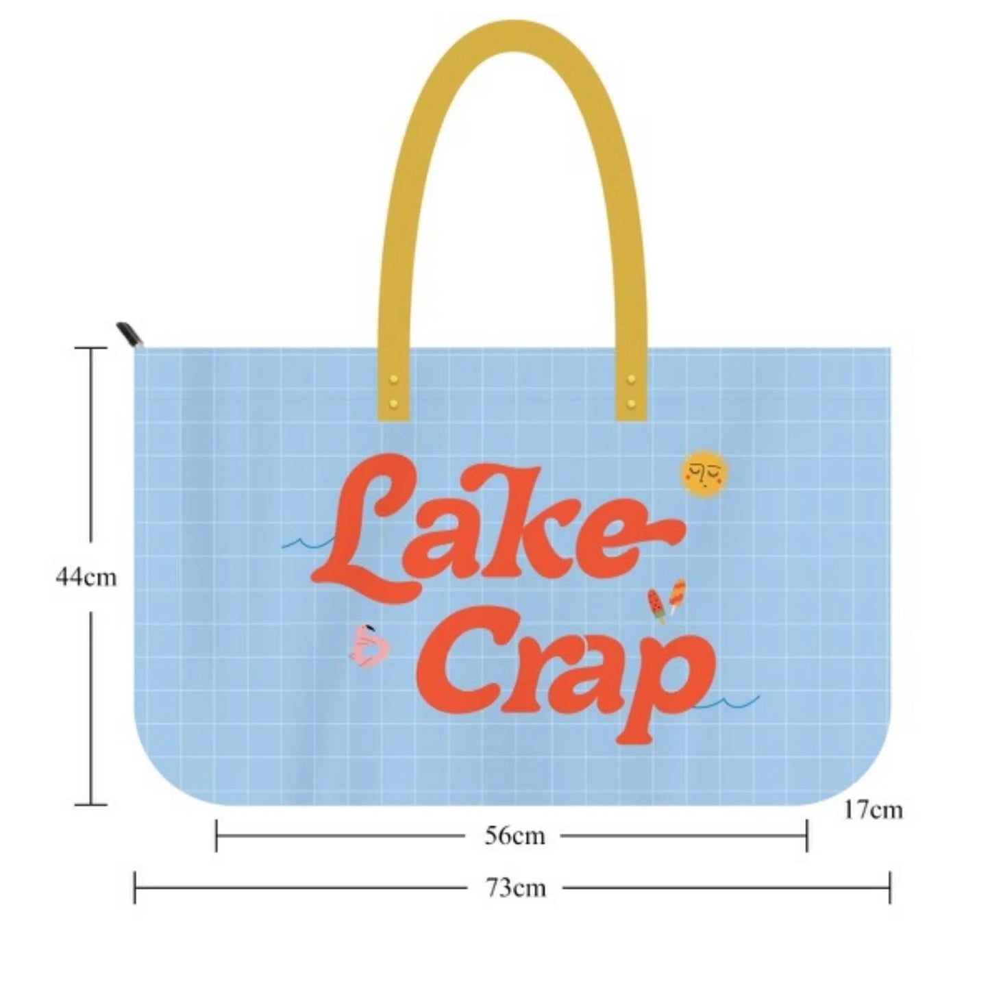 Lake Crap Extra Large Tote Bag