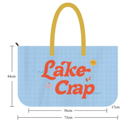 Lake Crap Extra Large Tote Bag