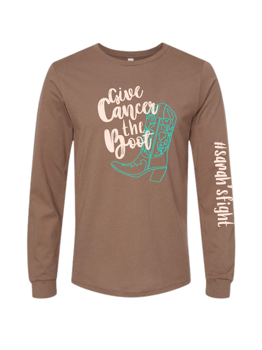 Sarah's Fight - Give Cancer the Boot Shirt