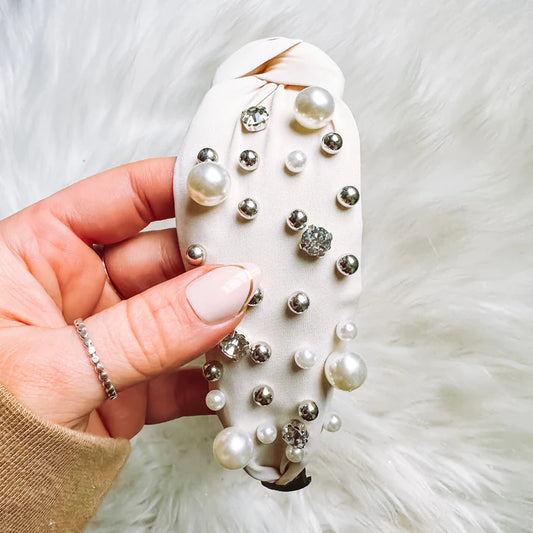 Pearl Rhinestone Headband