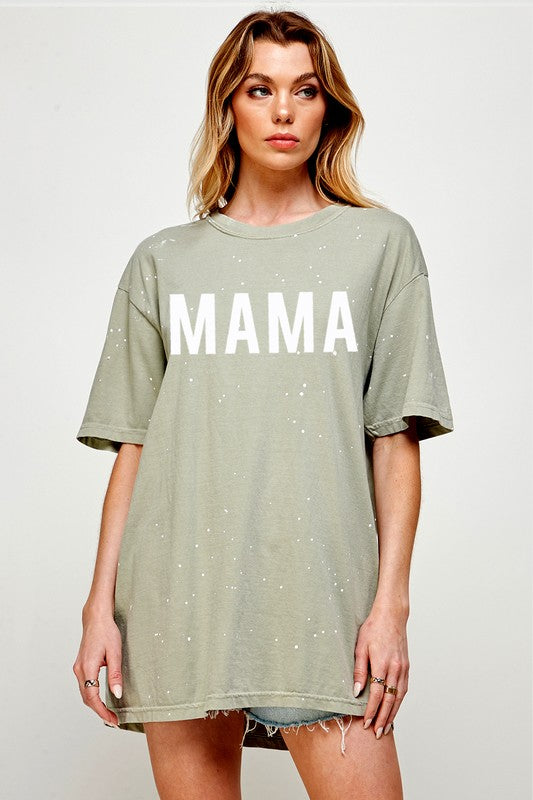 MAMA Graphic Print Women Top