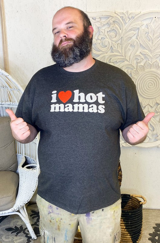 I Heart Hot Mamas Father's Day T Shirt