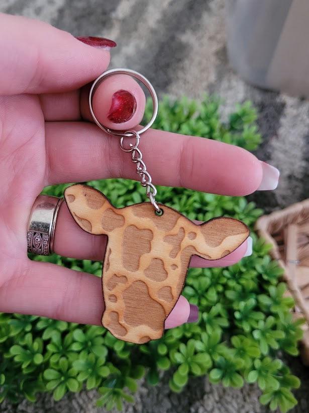 Cow Keychain