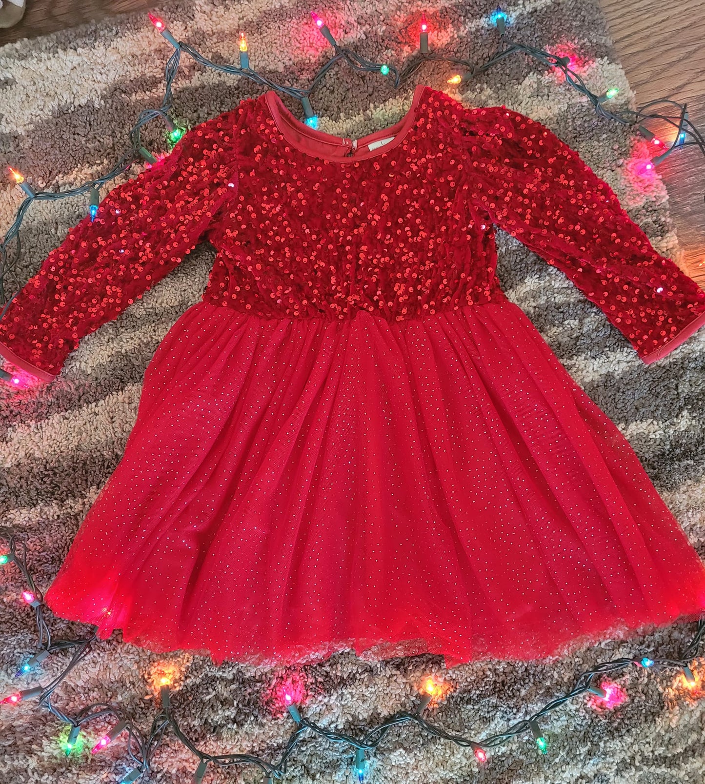 Red Sequin Party/ Holiday Dress