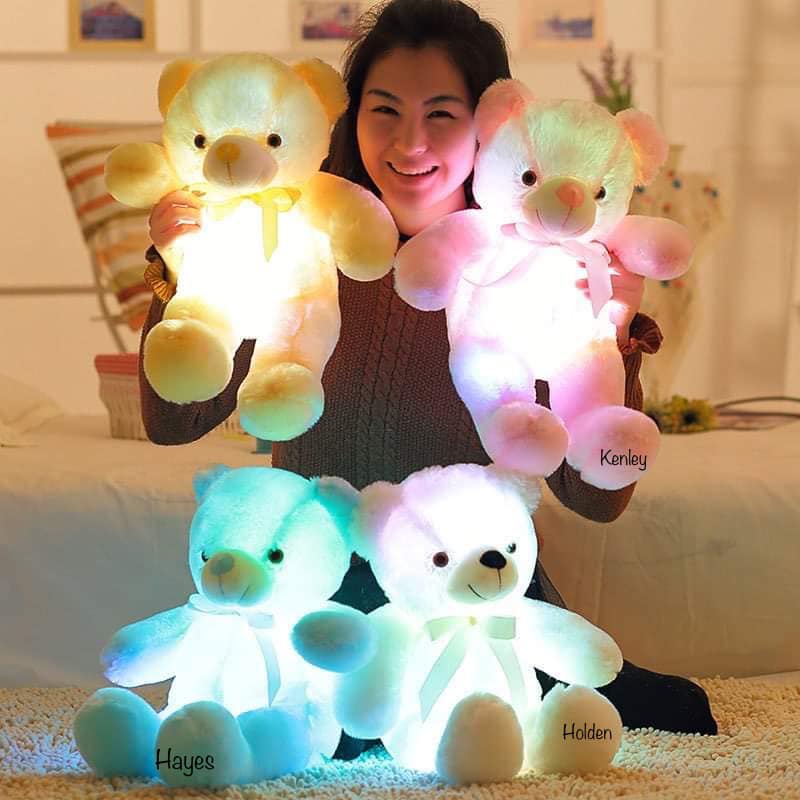 Personalized Light Up Teddy Bear- closes 12/16 guaranteed for valentines day