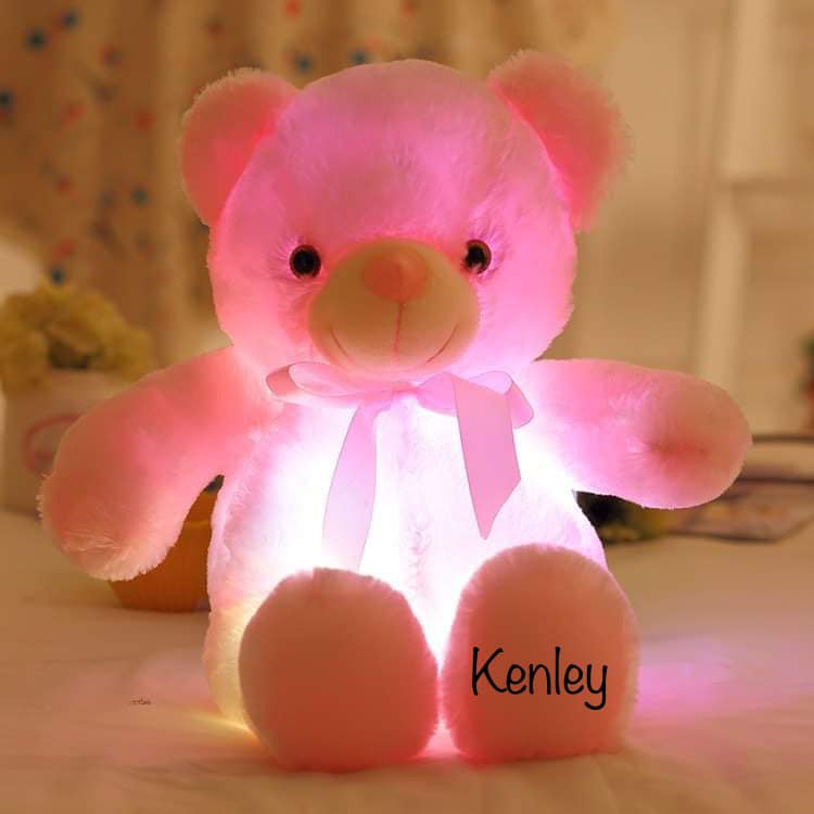 Personalized Light Up Teddy Bear- closes 12/16 guaranteed for valentines day