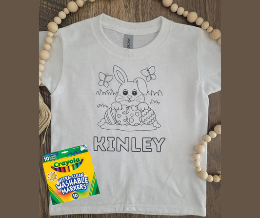 DIY Easter Coloring Tee's!