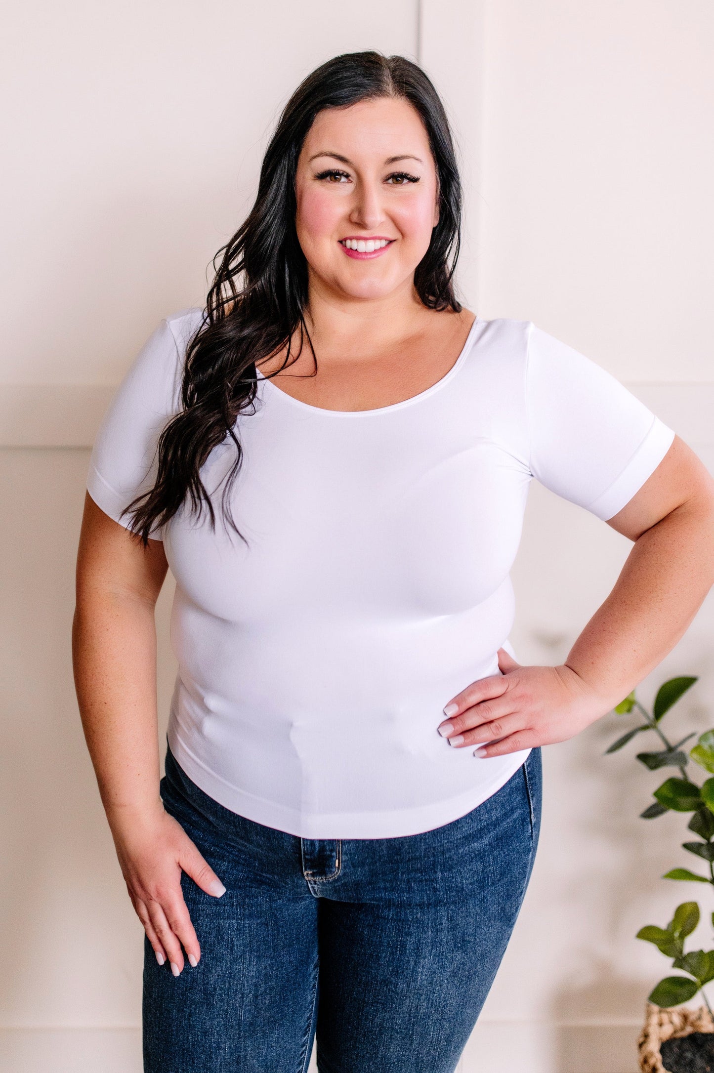 1.10 Seamless Reversible Tshirt In Bright White