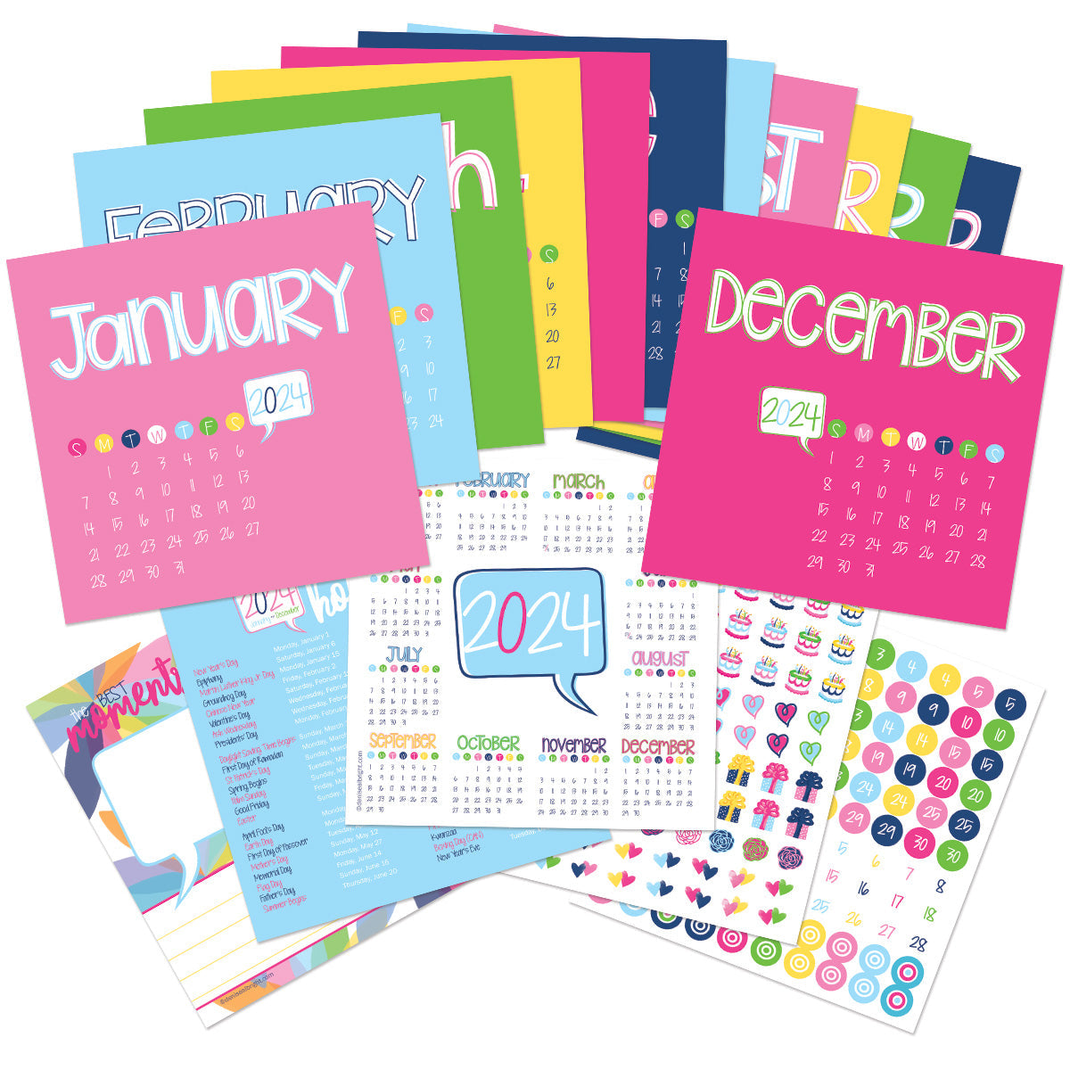 NEW! Dream Gift Planner Bundle | 2024-25 Reminder Binder® Planner | [2] Planner Pads, Pocket Notebook & Mini Desktop Calendar