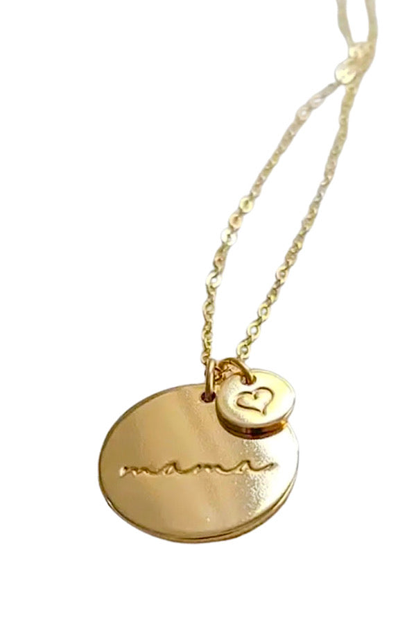 Natural Elements Gold Mama Pendant Necklace - ETA 2/1