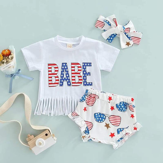 BABE Bloomer 3 PC Set (American Glasses)