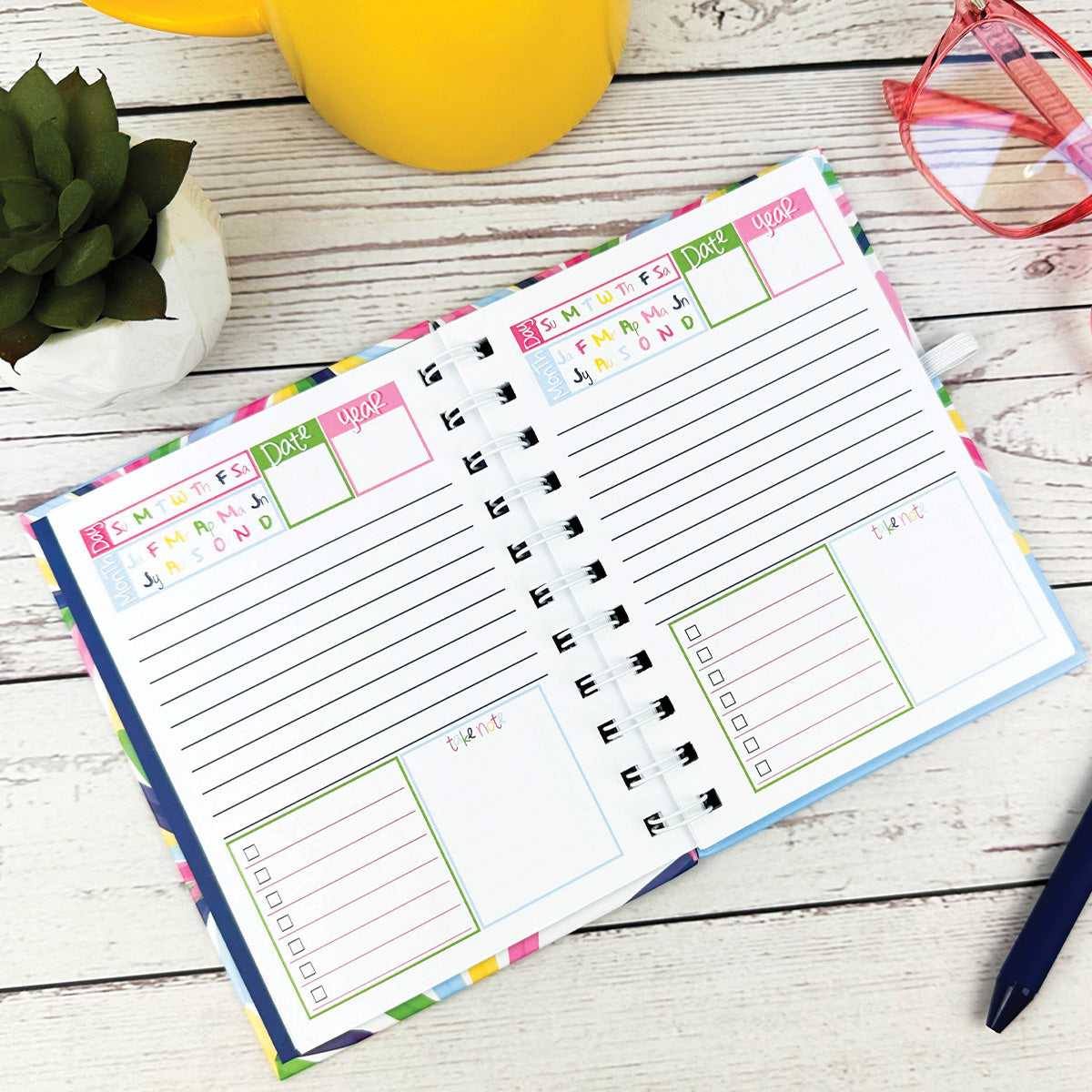 NEW! Dream Gift Planner Bundle | 2024-25 Reminder Binder® Planner | [2] Planner Pads, Pocket Notebook & Mini Desktop Calendar