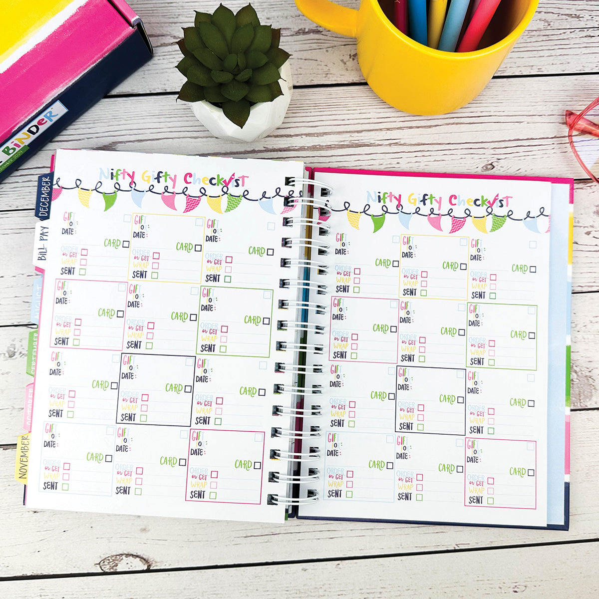 NEW! Dream Gift Planner Bundle | 2024-25 Reminder Binder® Planner | [2] Planner Pads, Pocket Notebook & Mini Desktop Calendar