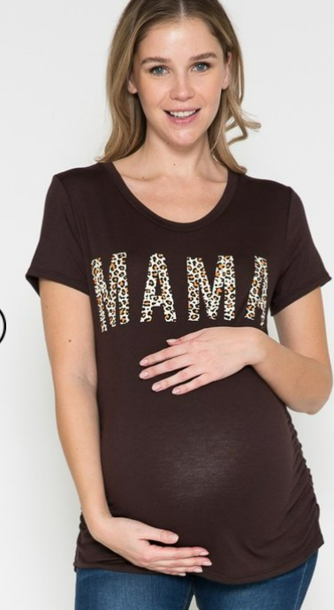 Wild MAMA Short Sleeve Printed Maternity Tee