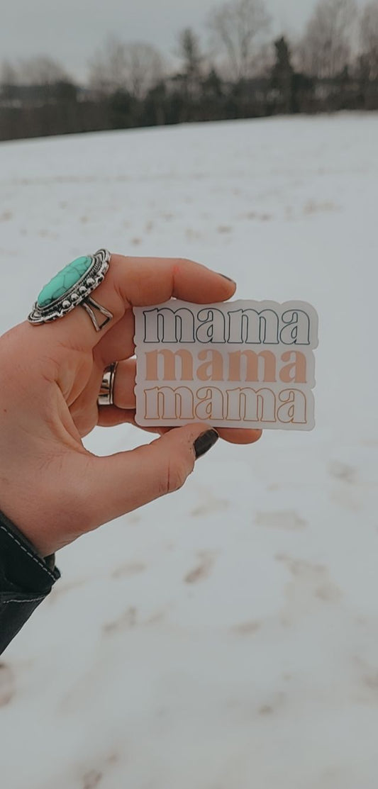 Stacked Mama Sticker