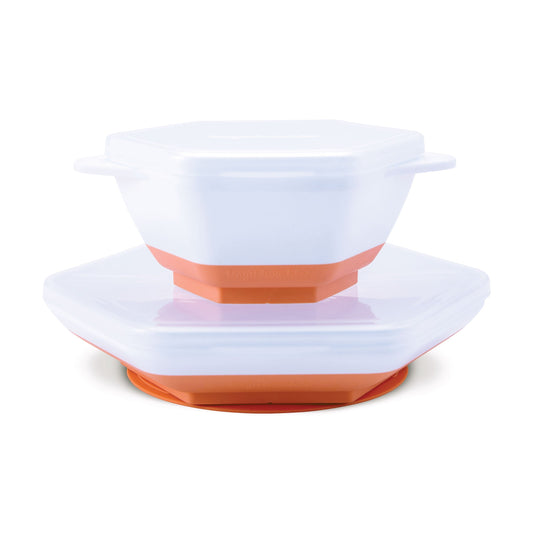 "Grow with Me" Feeding Set- Coral