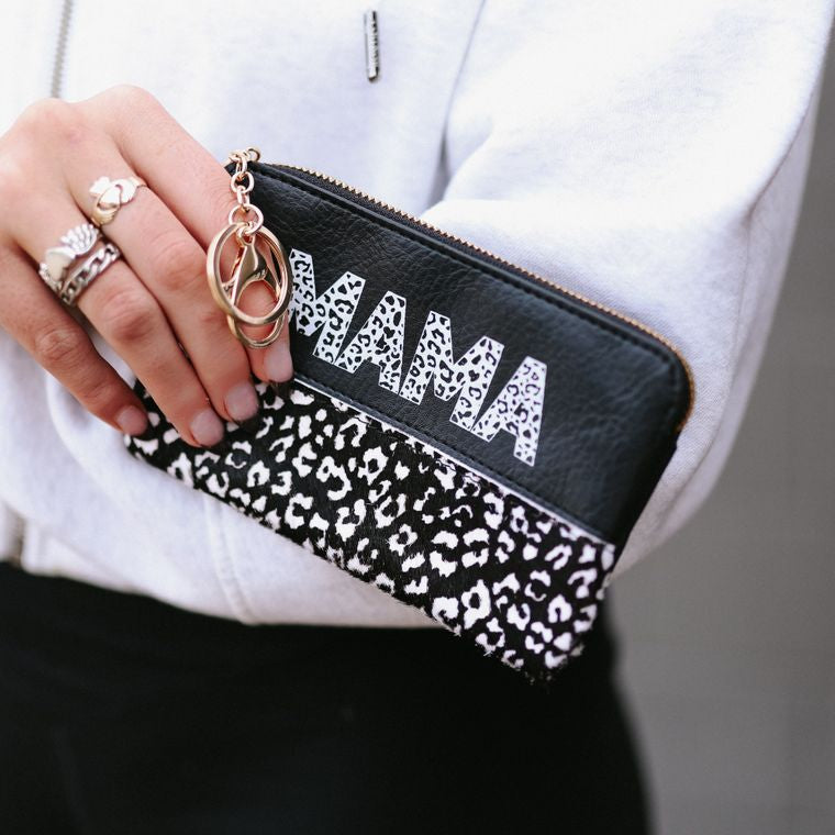 Wild Mama Leopard Card Holder