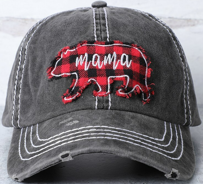 Distressed Mama Bear Hat